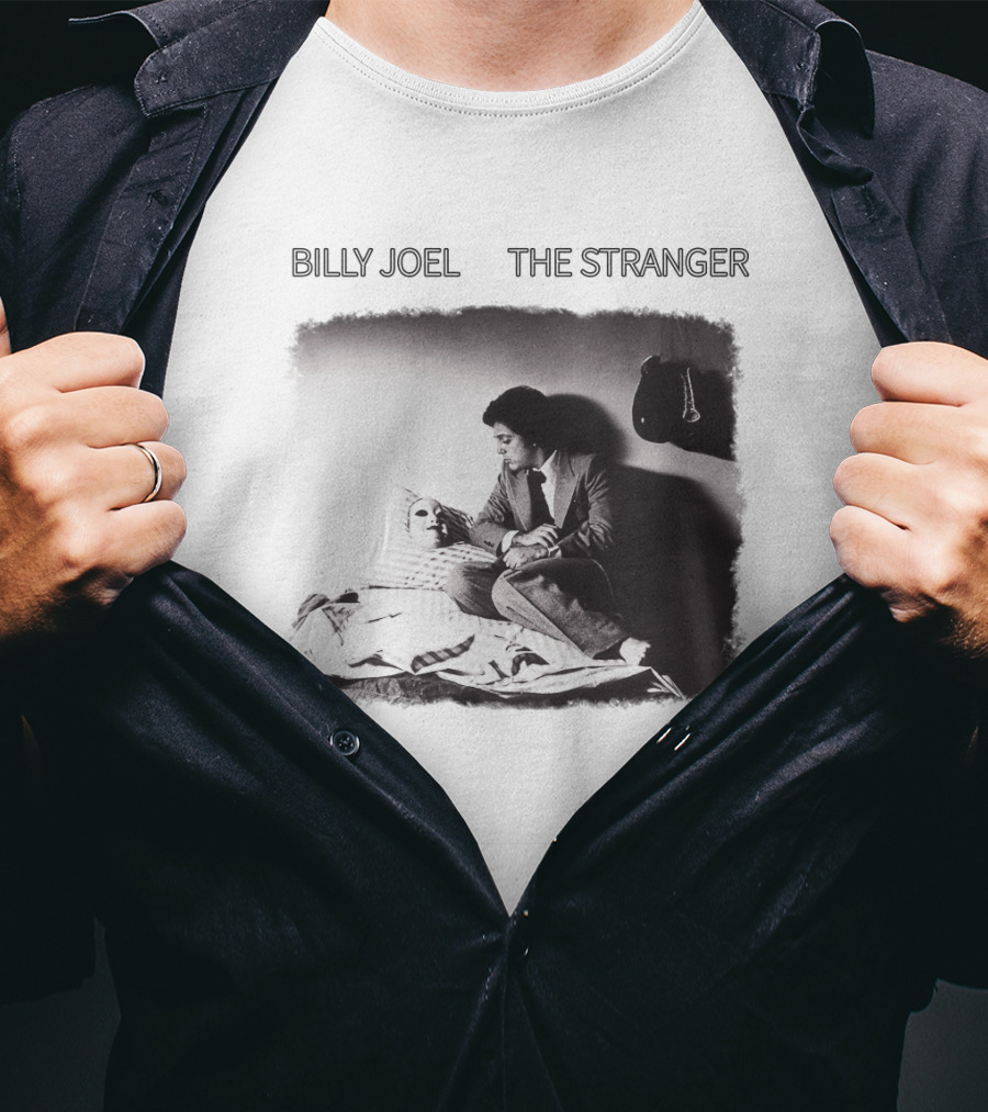 Billy Joel The Stranger Album Cover Sitting On Bed With Mask T-Shirt