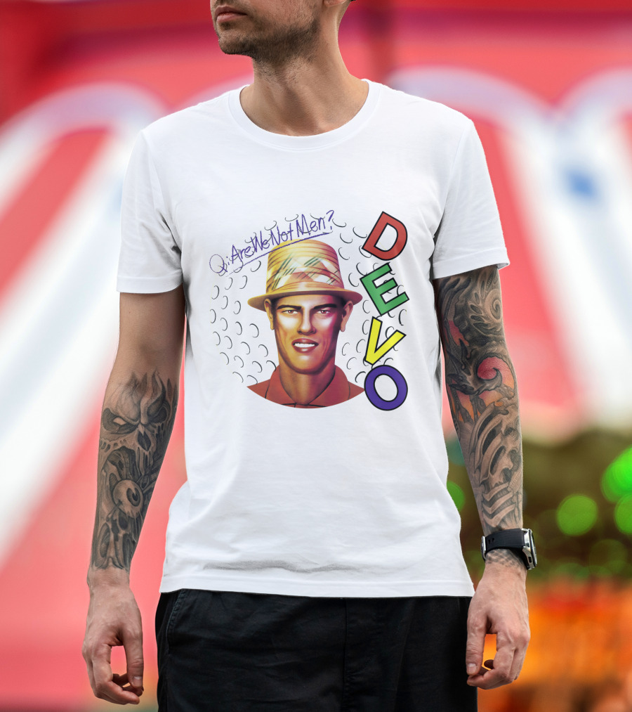 Are We Not Men? DEVO Retro Style Hat T-Shirt