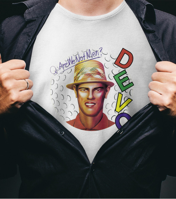 Are We Not Men? DEVO Retro Style Hat T-Shirt