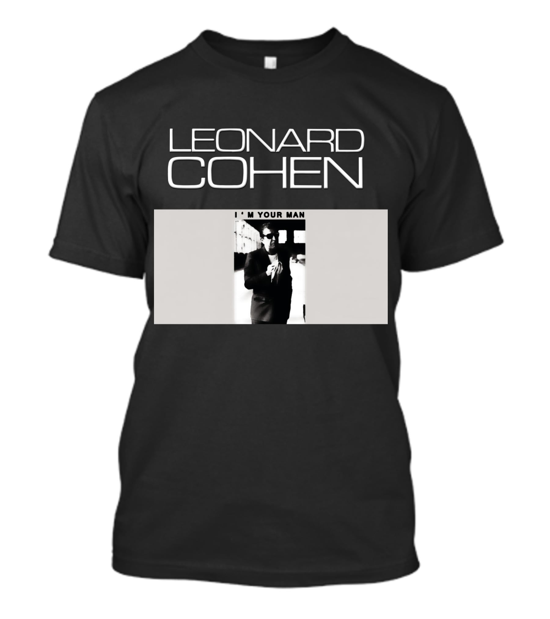 LEONARD COHEN I'M YOUR MAN Classic Monochrome T-Shirt