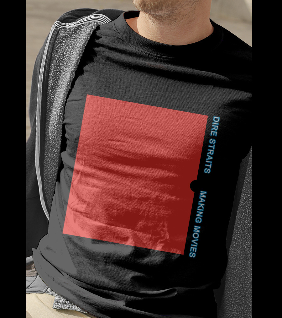 Dire Straits Making Movies Album Cover Red Rectangle T-Shirt