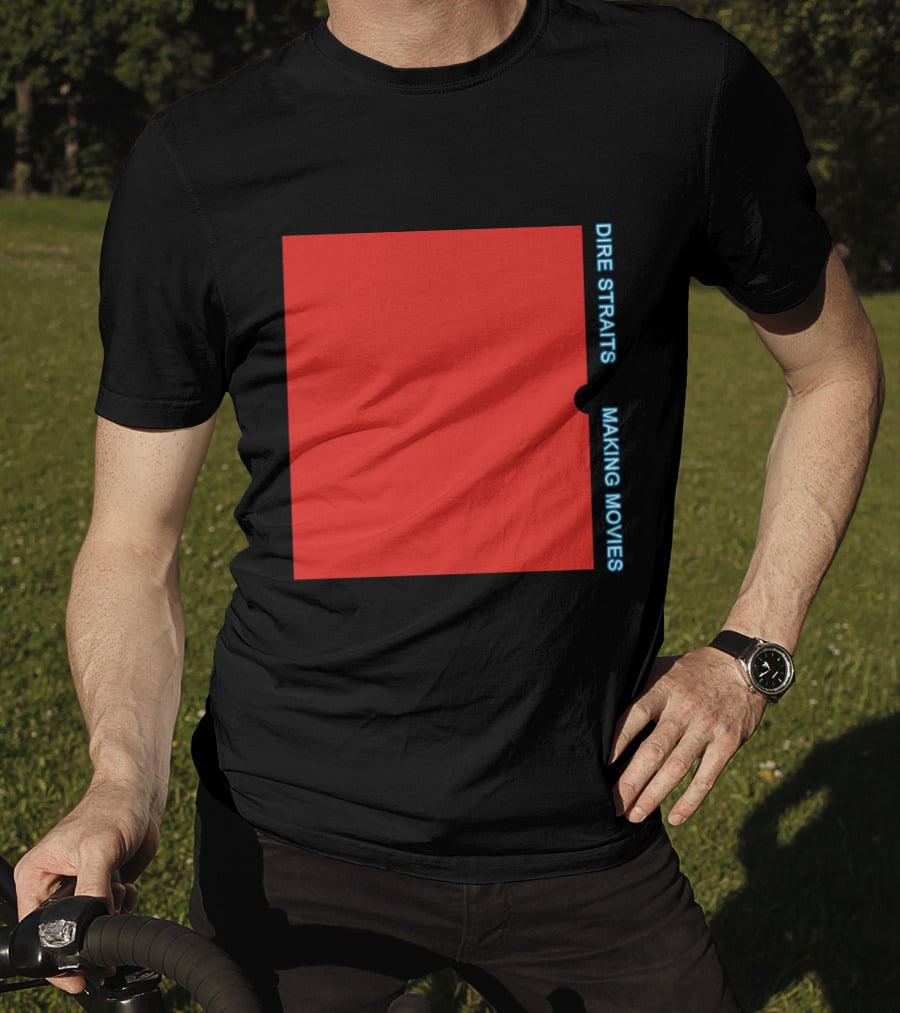 Dire Straits Making Movies Album Cover Red Rectangle T-Shirt