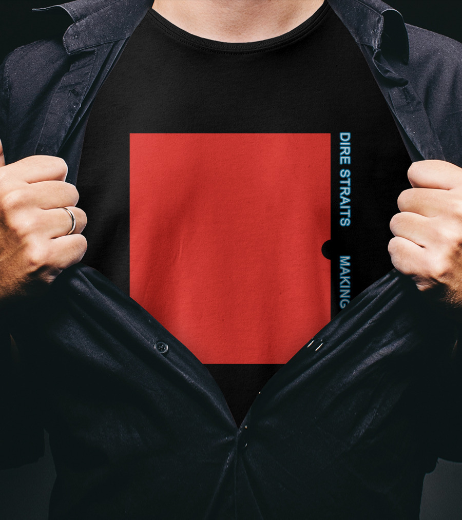 Dire Straits Making Movies Album Cover Red Rectangle T-Shirt