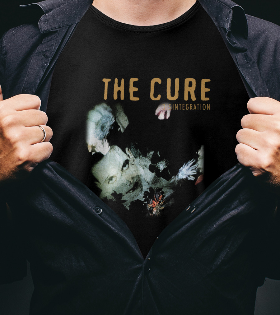 The Cure Disintegration Album Cover Floral Collage T-Shirt