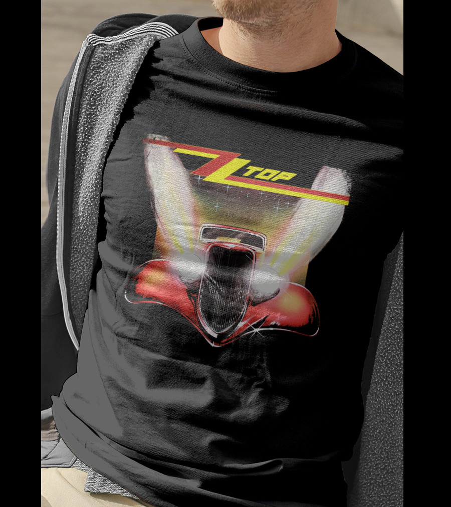 Zz Top Eliminator Hot Rod Album Cover Vintage 80S Band Merch T-Shirt
