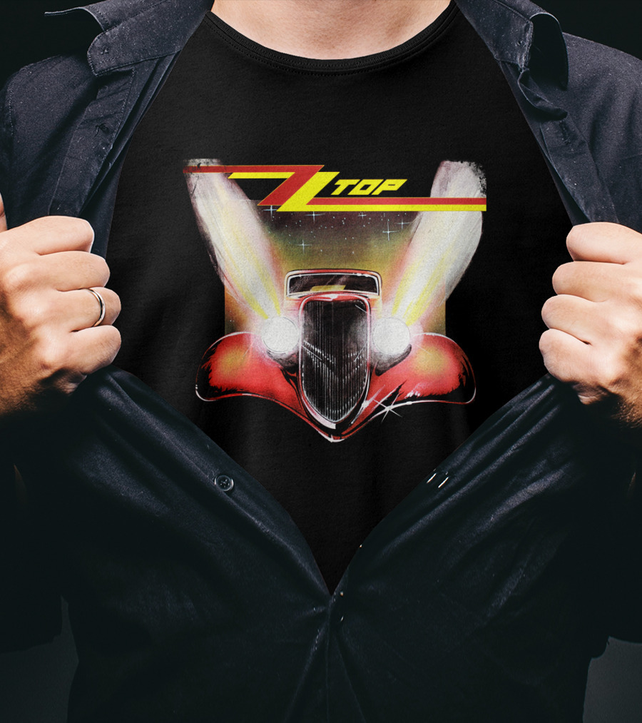 Zz Top Eliminator Hot Rod Album Cover Vintage 80S Band Merch T-Shirt