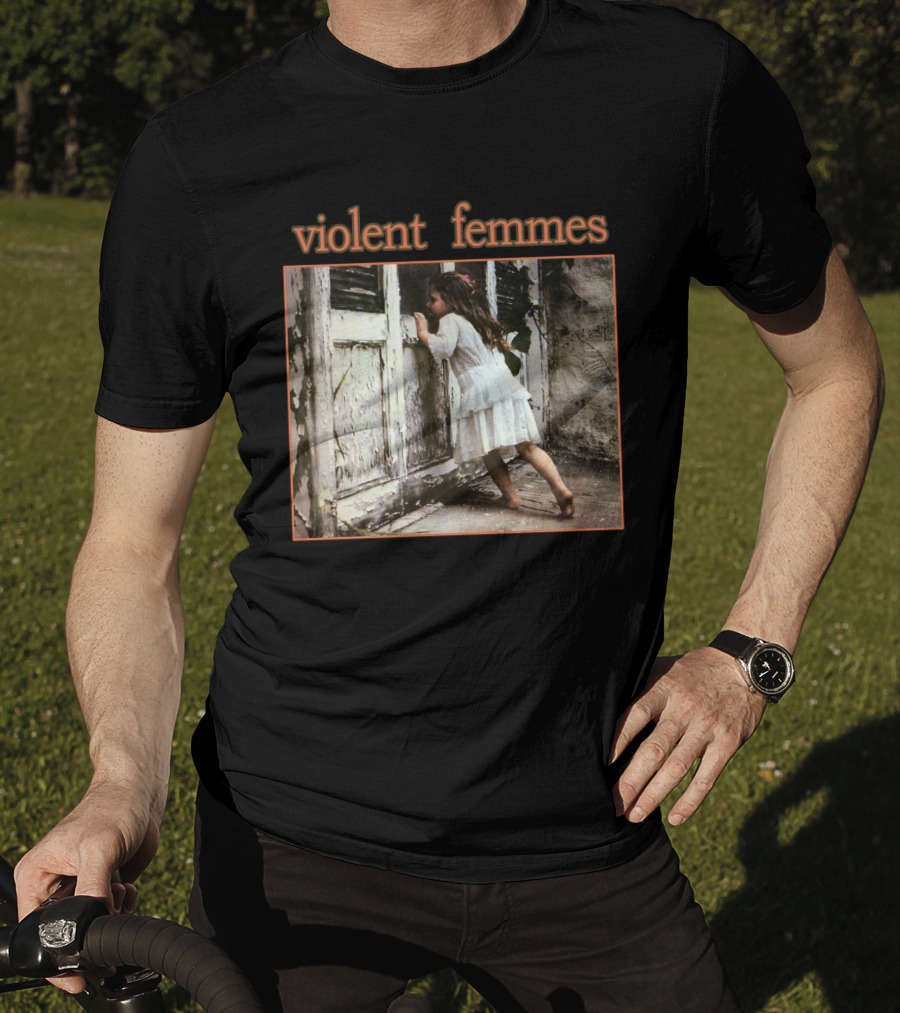 Violent Femmes Child Peeking Through Doorway Album Cover T-Shirt