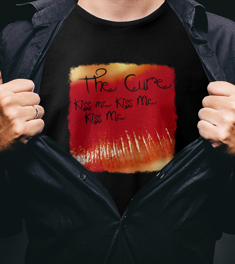 The Cure Kiss Me Kiss Me Kiss Me Red Lips T-Shirt