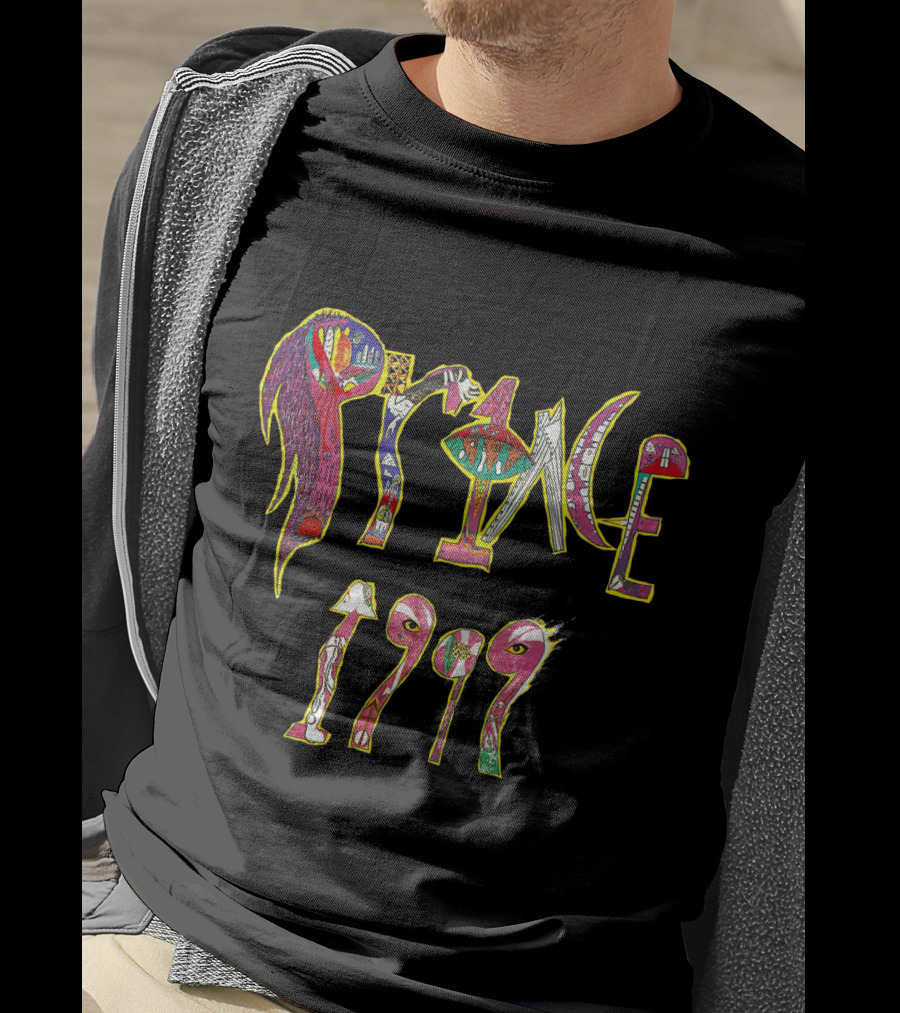 Prince 1999 Album Cover Art Psychedelic Style T-Shirt