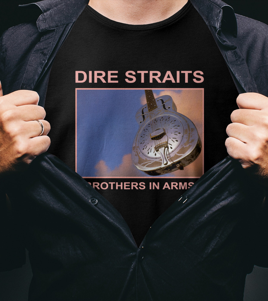 Dire Straits Brothers In Arms Steel Guitar T-Shirt