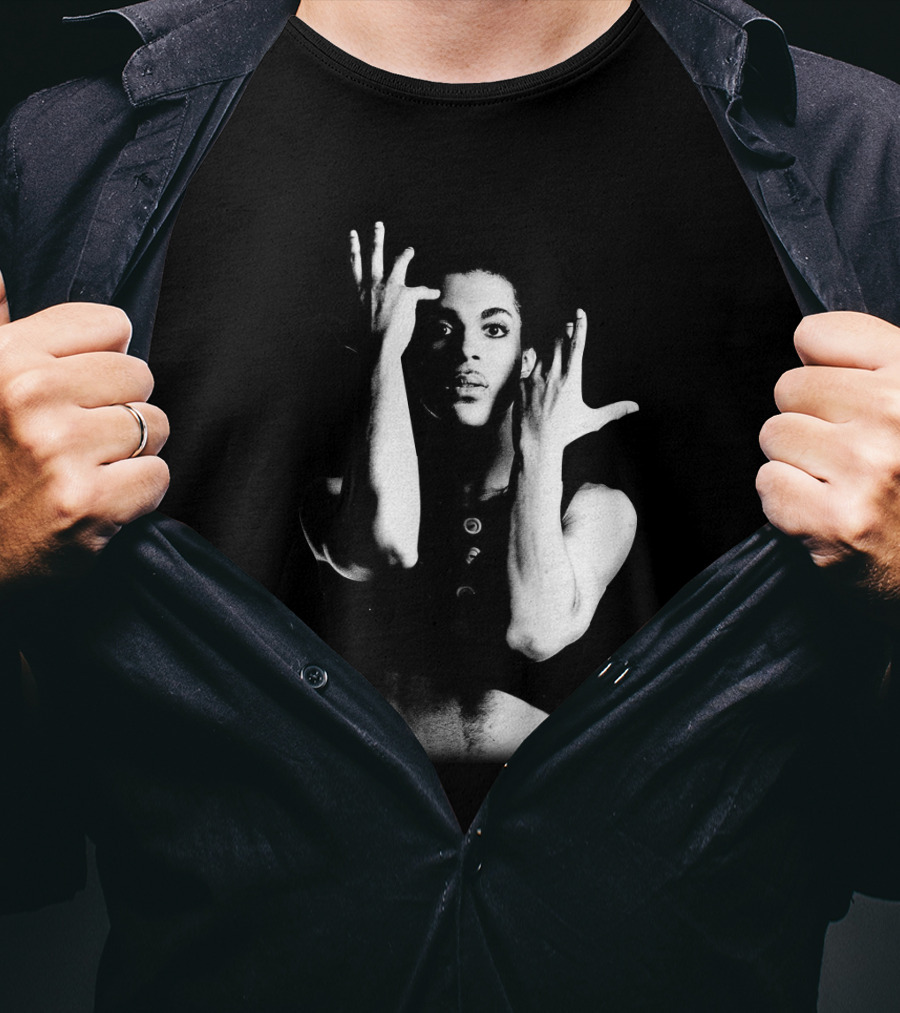 Prince Parade Black And White Iconic Pose T-Shirt