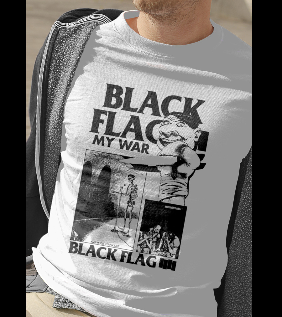 Black Flag My War This Is The Punch Line T-Shirt