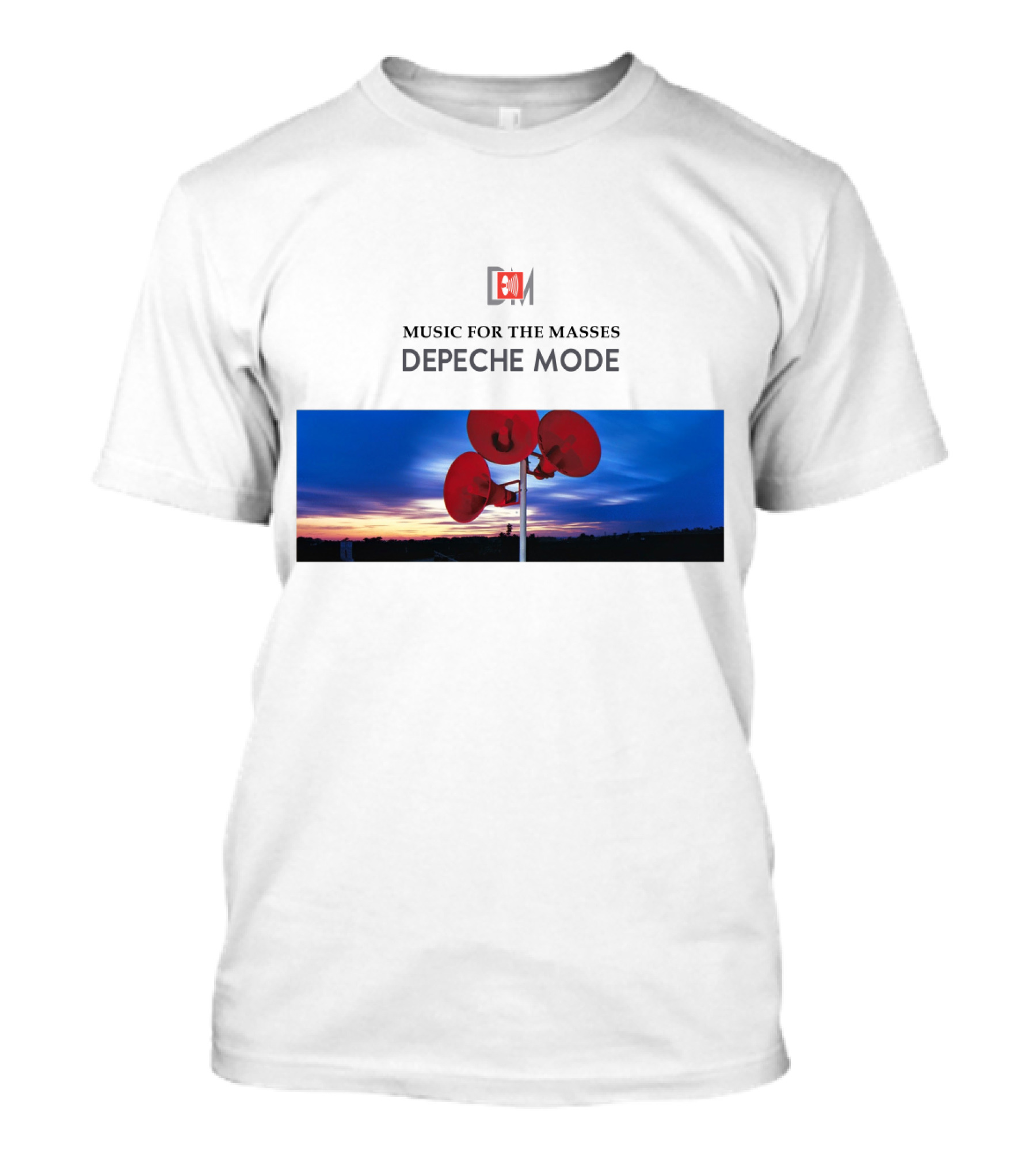 DEPECHE MODE Music For The Masses Sunset Speakers T-Shirt