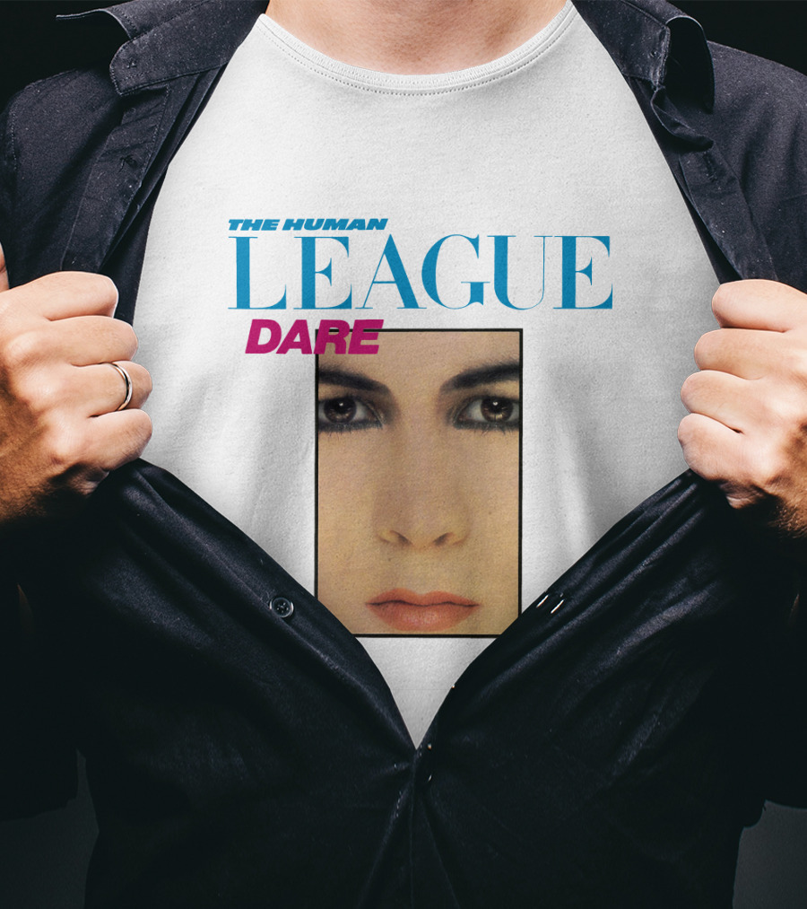 The Human League Dare Album Cover Art Face T-Shirt