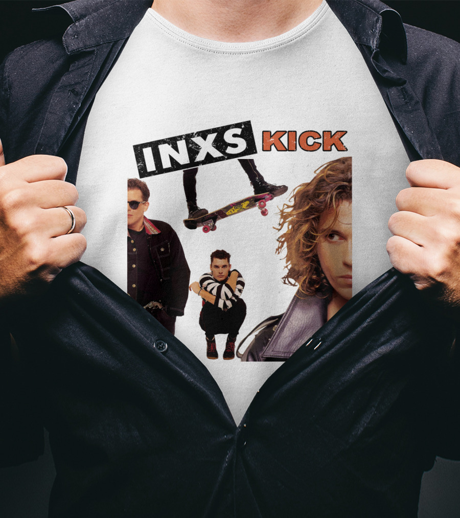 Inxs Kick Skateboard Punk Style T-Shirt