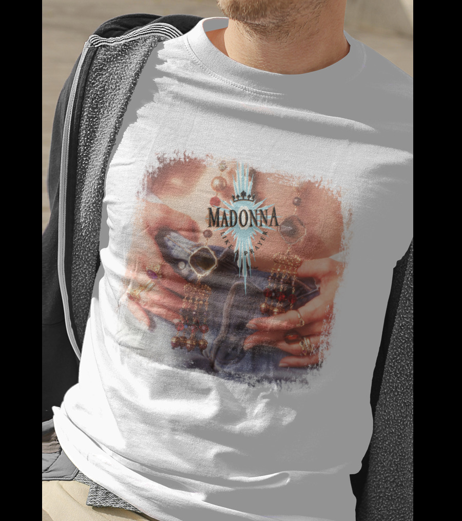 Madonna Like A Prayer Jewelry And Denim Iconic Style Fashion T-Shirt