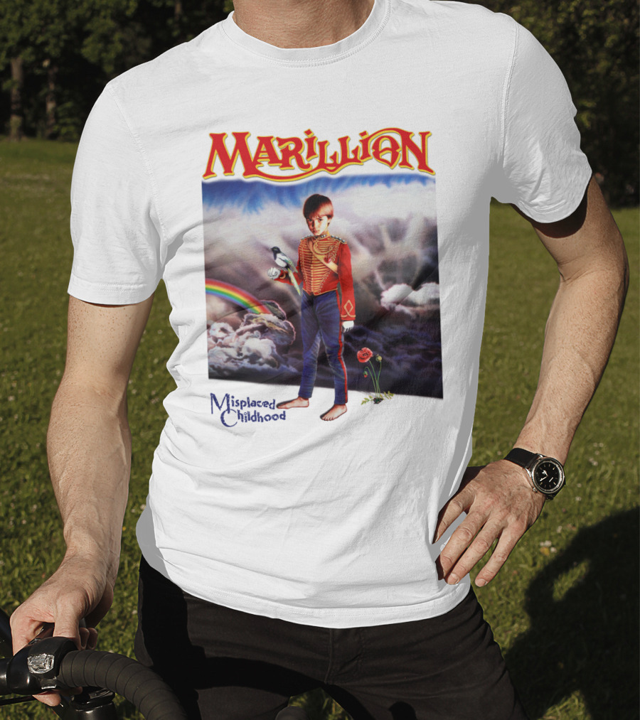 Marillion Misplaced Childhood Rainbow Cloudy Sky Soldier Boy T-Shirt