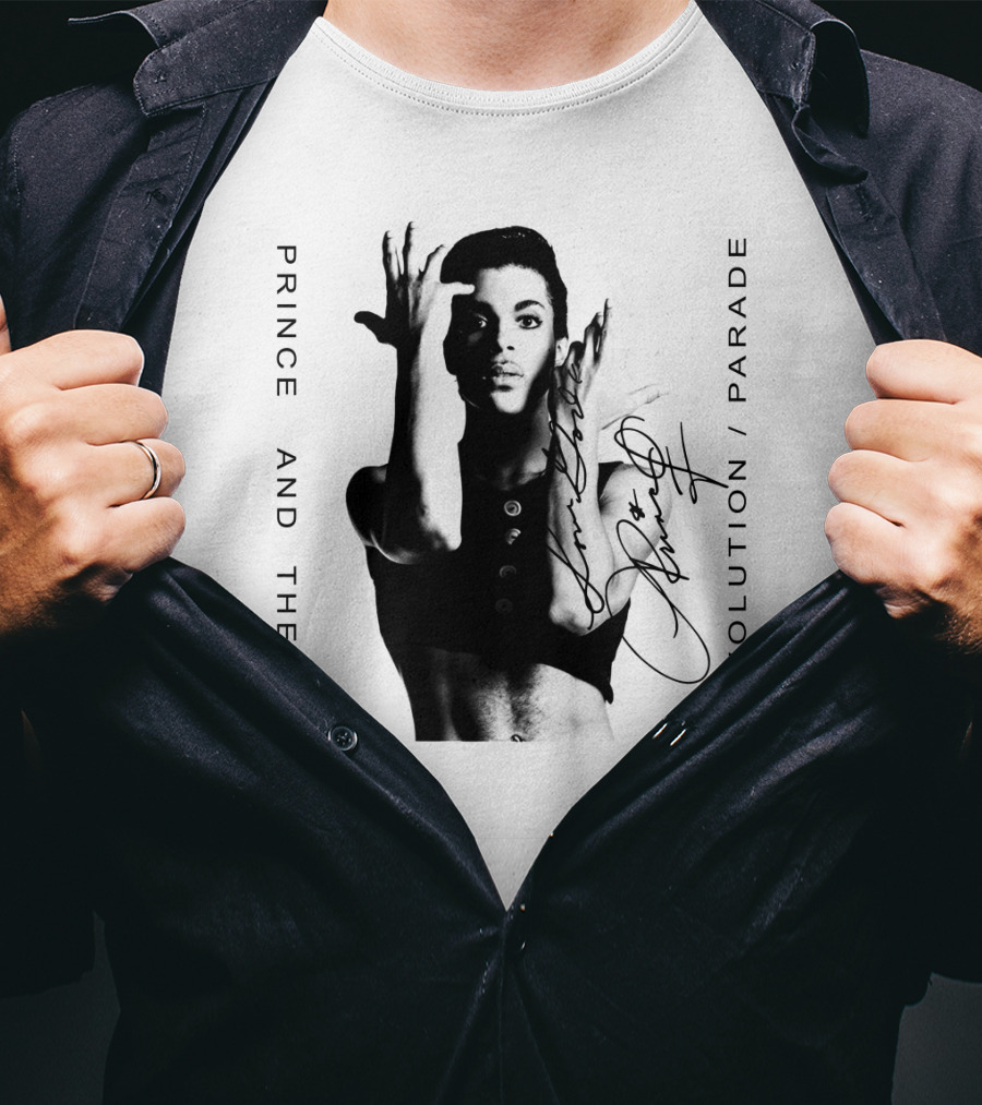 Prince And The Revolution Parade Signed Album Cover T-Shirt