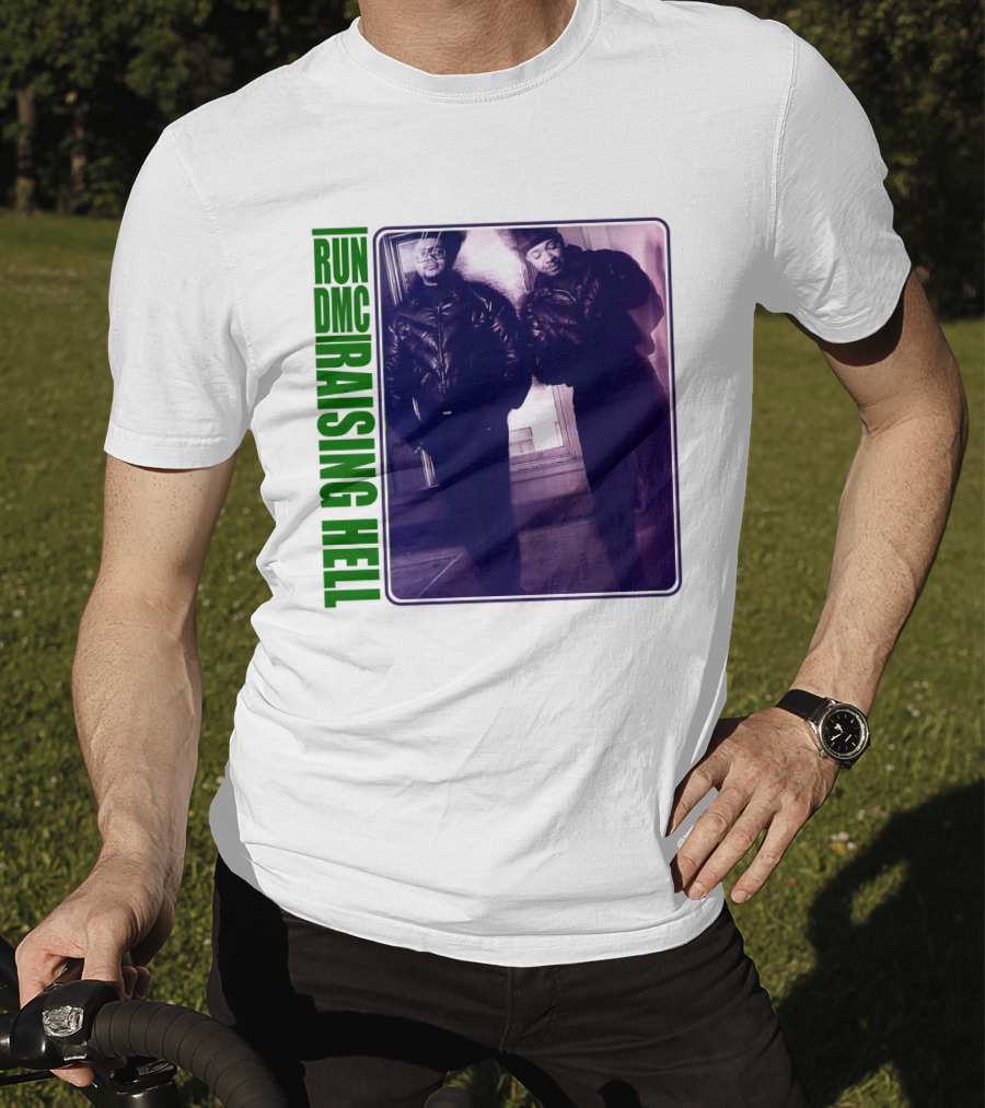 Run Dmc Raising Hell 1986 Music Album Hip Hop Legends T-Shirt