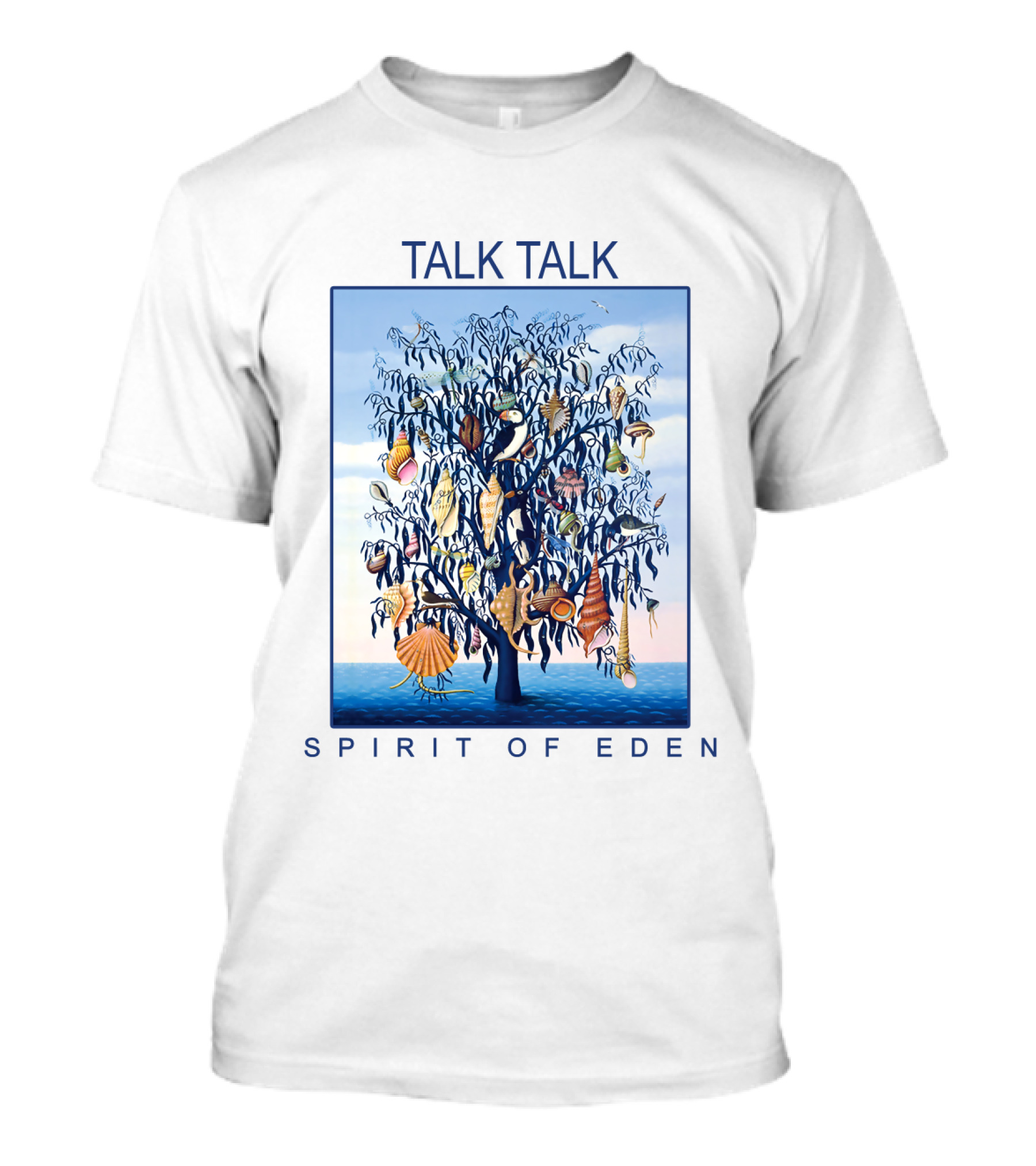 Talk Talk Spirit Of Eden Tree With Shells And Leaves T-Shirt