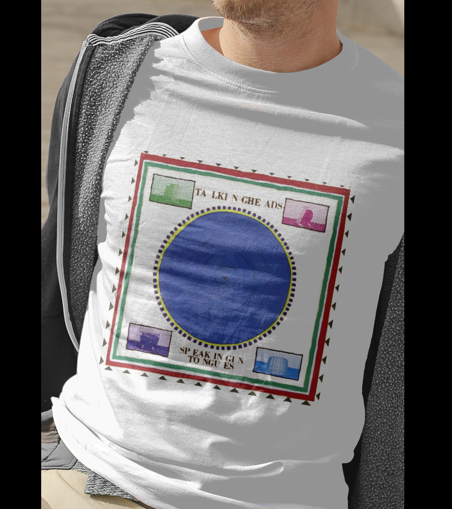 Talking Heads Speaking In Tongues Album Spiral Squares T-Shirt