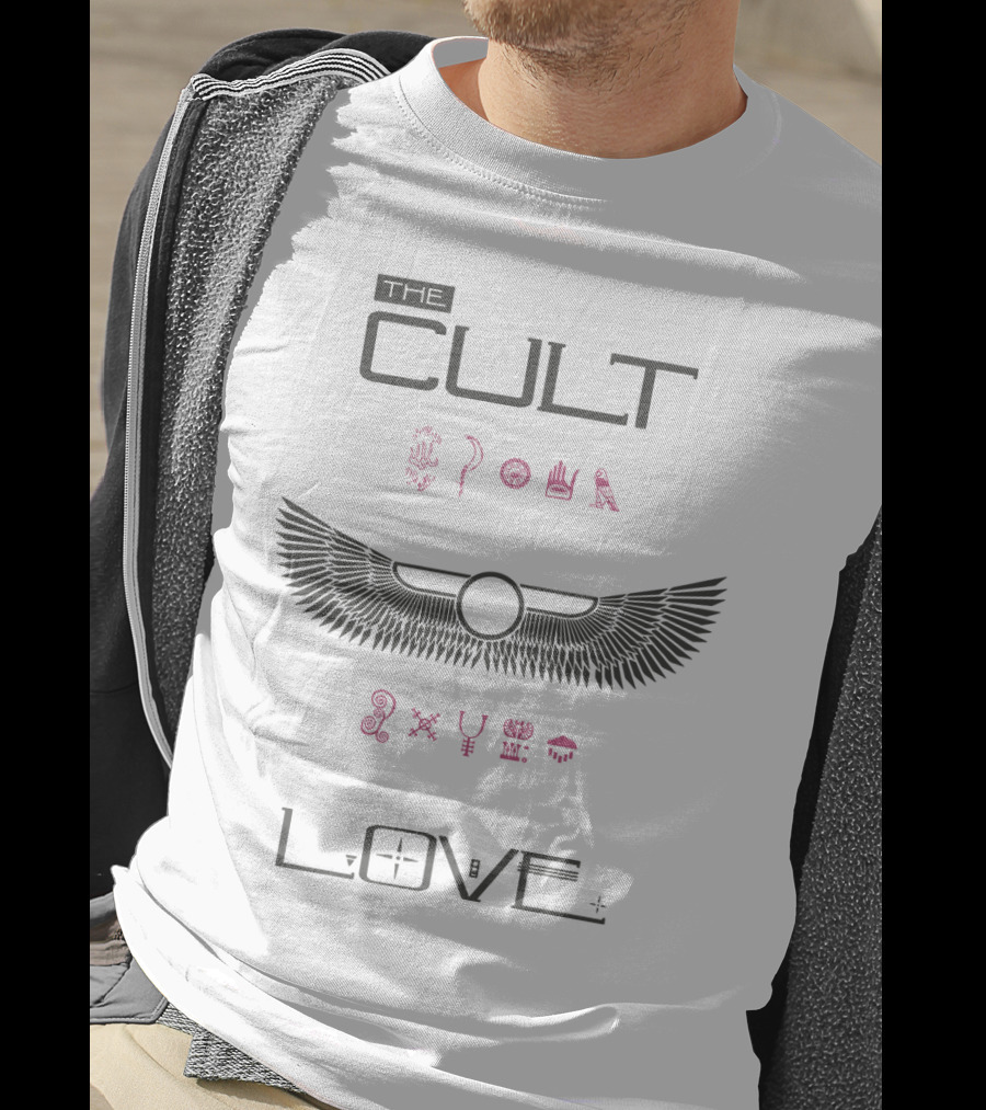 The Cult Love Ancient Symbols Winged Emblem T-Shirt