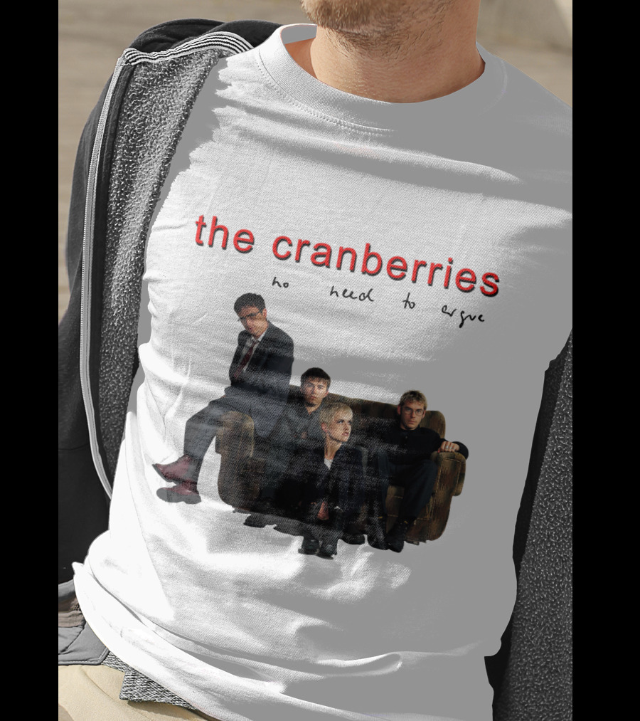 The Cranberries No Need To Argue Album Cover Sofa Band Members T-Shirt