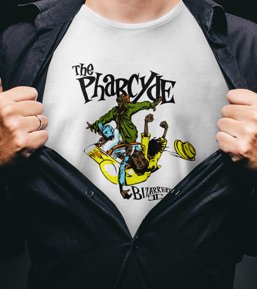 The Pharcyde Bizarre Ride Ii Cartoon Characters On Yellow Car T-Shirt