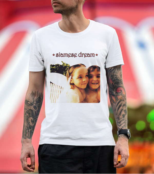 Premium T-Shirt: Smashing Pumpkins Siamese Dream Album Cover T-Shirt Smashing Pumpkins Siamese Dream Album Cover T-Shirt