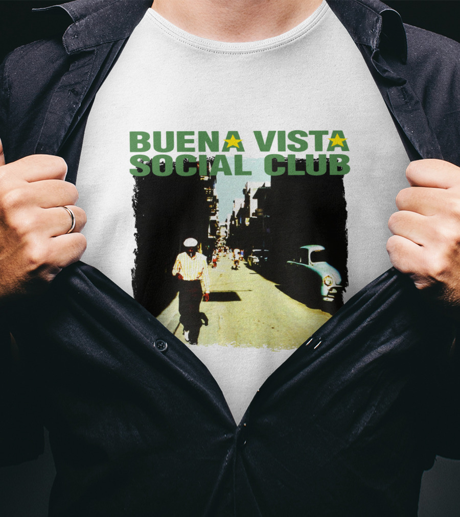 Buena Vista Social Club Vintage Havana Street Scene T-Shirt