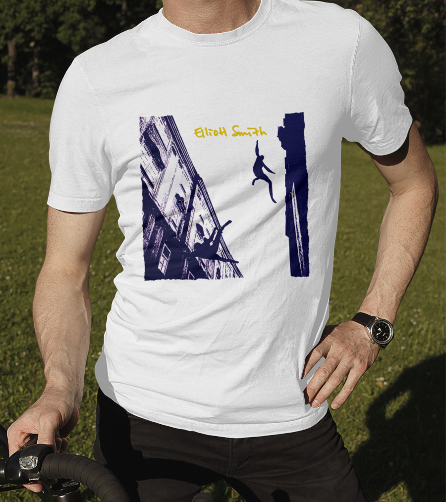 Elliott Smith Leaping Figures Urban Scene T-Shirt