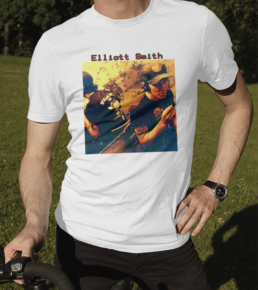 Elliott Smith Mirror Reflection Musician Image T-Shirt
