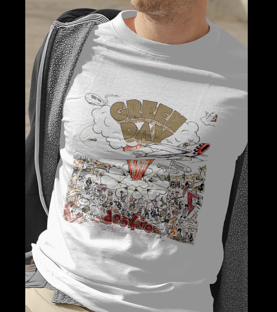 Green Day Dookie Album Cover Explosion T-Shirt