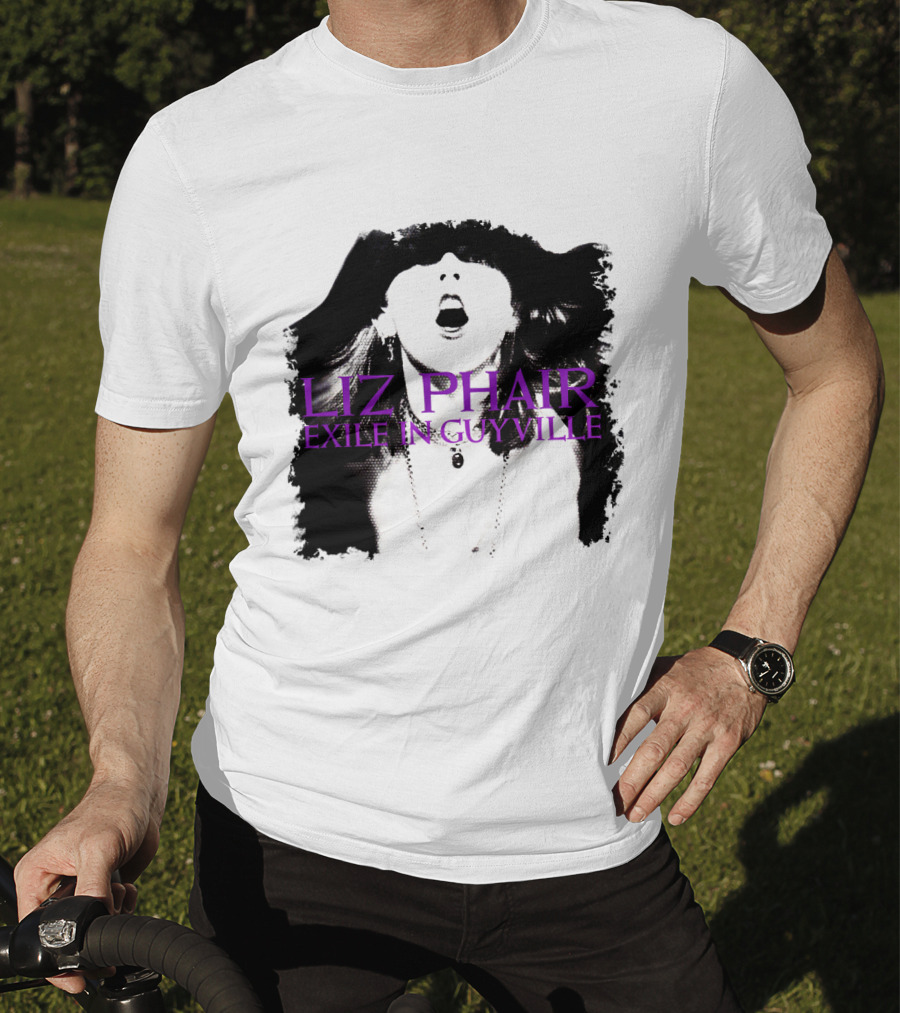 Liz Phair Exile In Guyville Bold Monochrome Portrait With Necklace T-Shirt