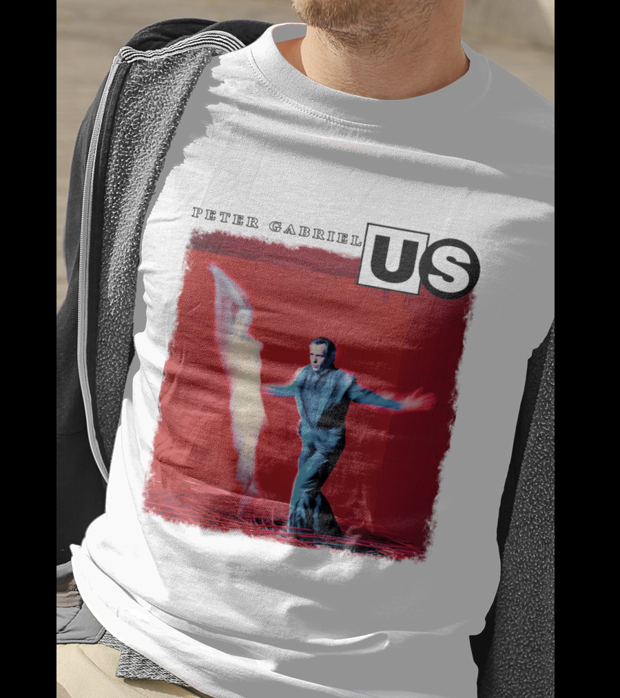 Peter Gabriel Us Album Cover Red Background Dance Image T-Shirt