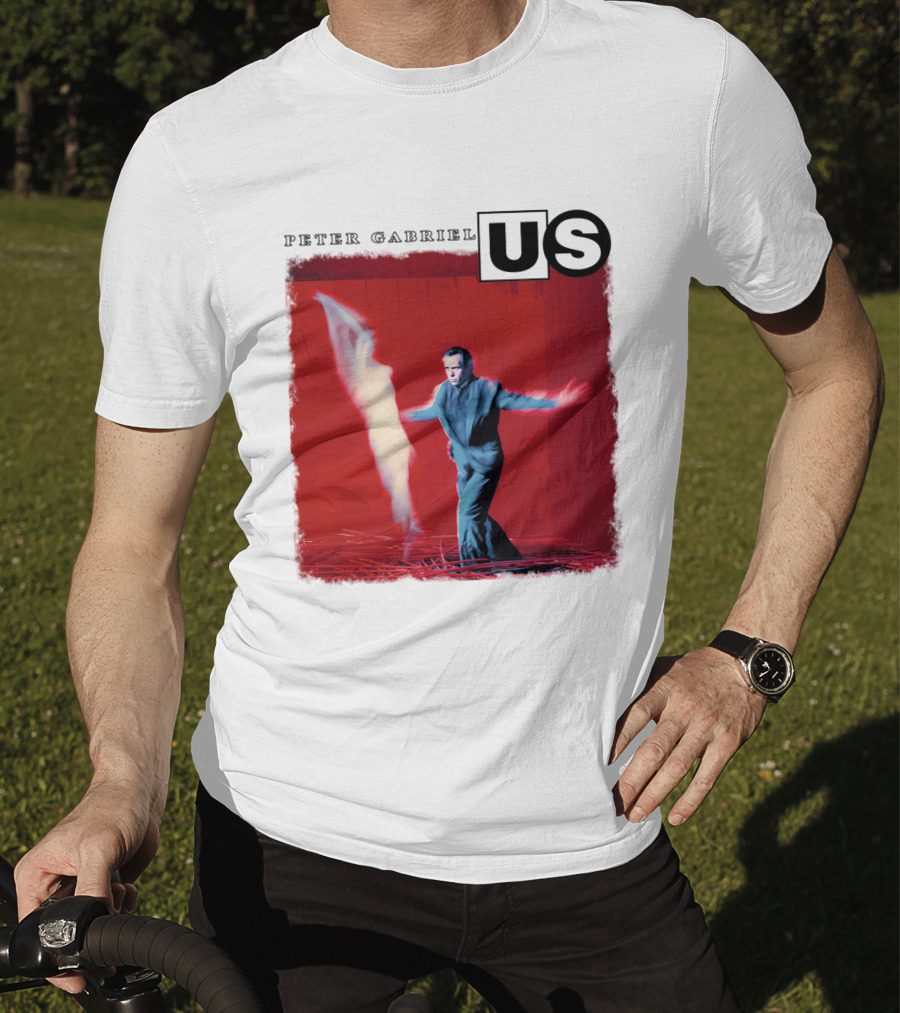 Peter Gabriel Us Album Cover Red Background Dance Image T-Shirt
