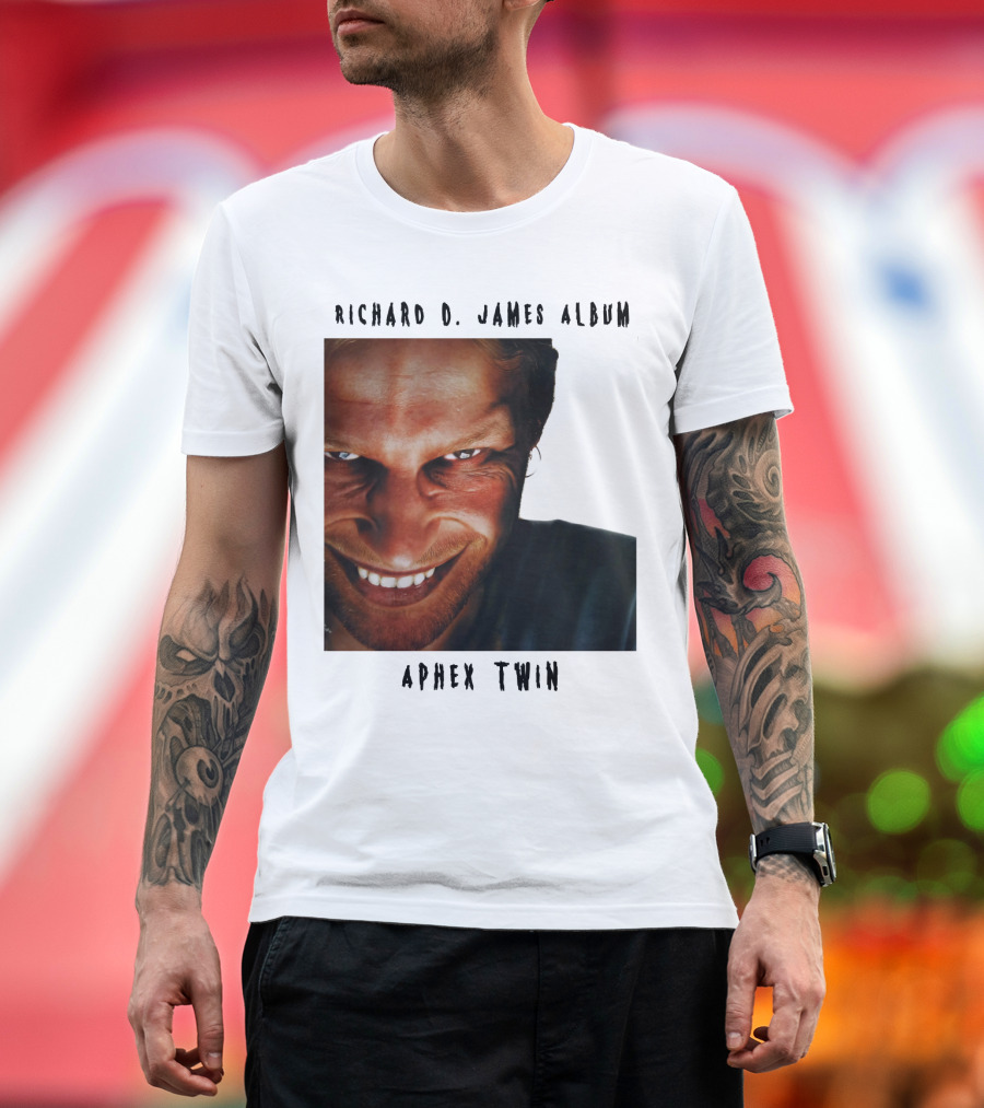 Richard D. James Album Aphex Twin Smiling Face T-Shirt