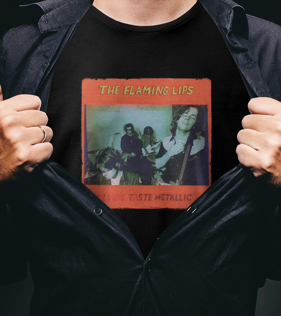 The Flaming Lips Clouds Taste Metallic Album Cover T-Shirt