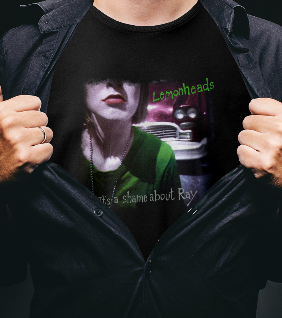 Lemonheads It's A Shame About Ray Album Cover With Green Shirt And Vintage Car T-Shirt