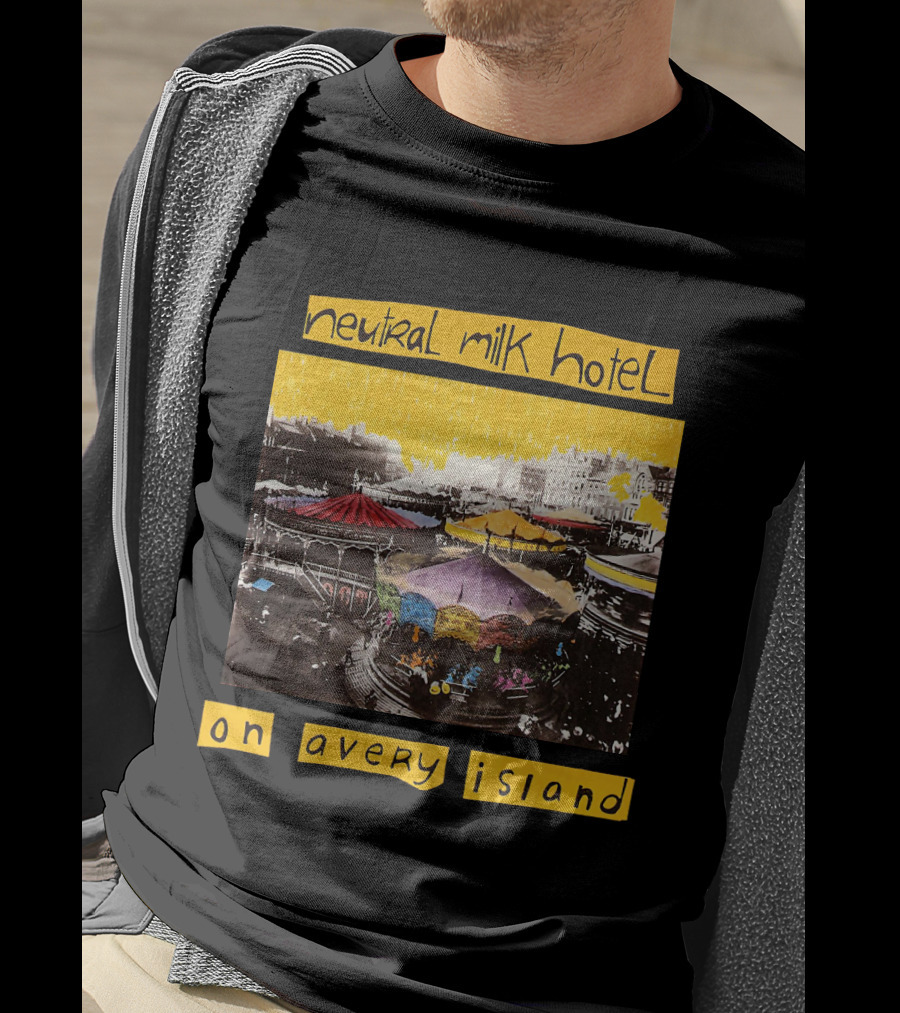 Neutral Milk Hotel Colorful Carousel On Avery Island T-Shirt