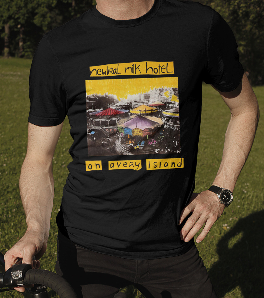 Neutral Milk Hotel Colorful Carousel On Avery Island T-Shirt