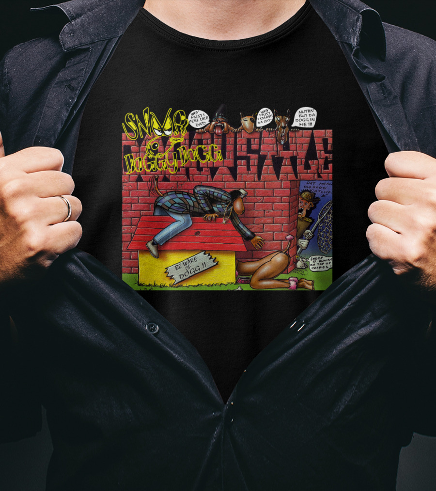 Snoop Doggy Dogg Doggystyle Album Cover Comic Be Ware Of Dogg 1993 T-Shirt