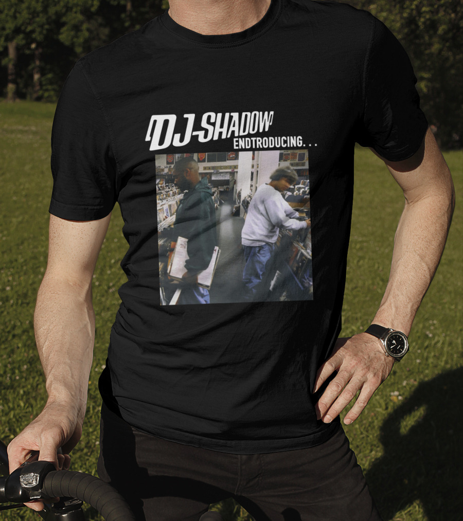 Dj Shadow Endtroducing Album Cover Vinyl Record Store Scene T-Shirt