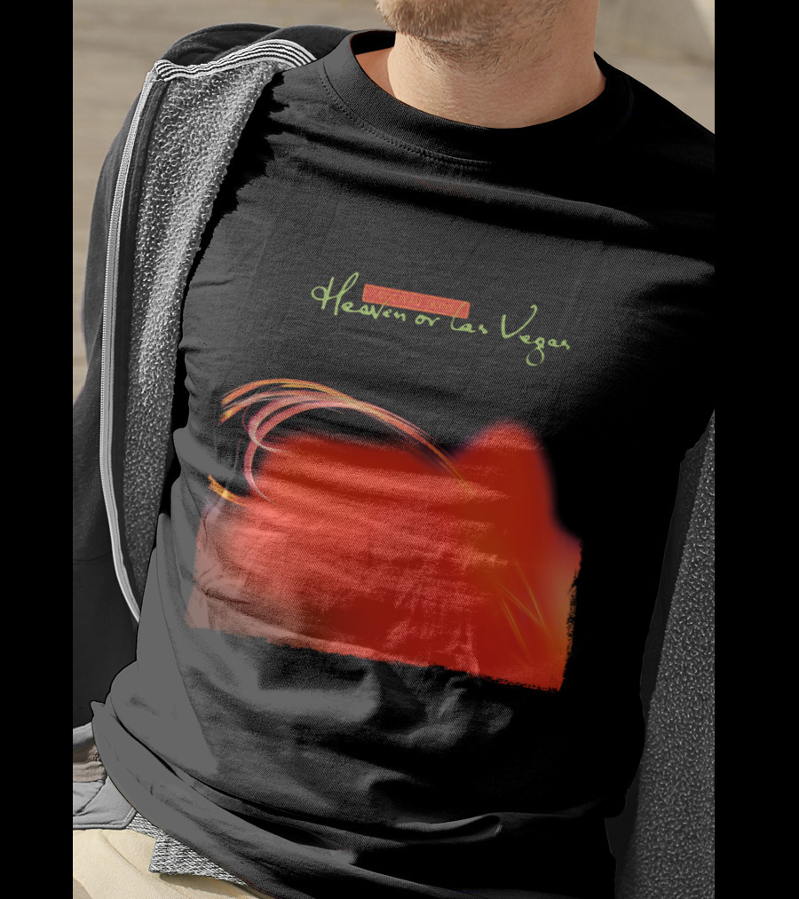 Cocteau Twins Heaven Or Las Vegas Red Abstract Swirl T-Shirt
