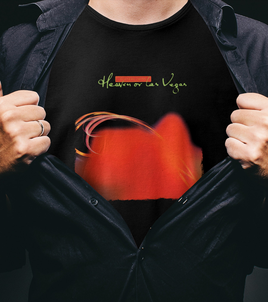 Cocteau Twins Heaven Or Las Vegas Red Abstract Swirl T-Shirt