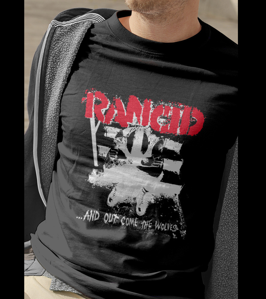 Rancid And Out Come The Wolves Punk Album Cover Sitting Figure T-Shirt