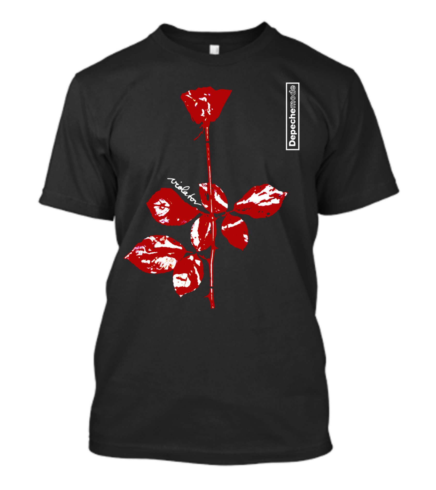 Depeche Mode Violator Album Red Rose T-Shirt