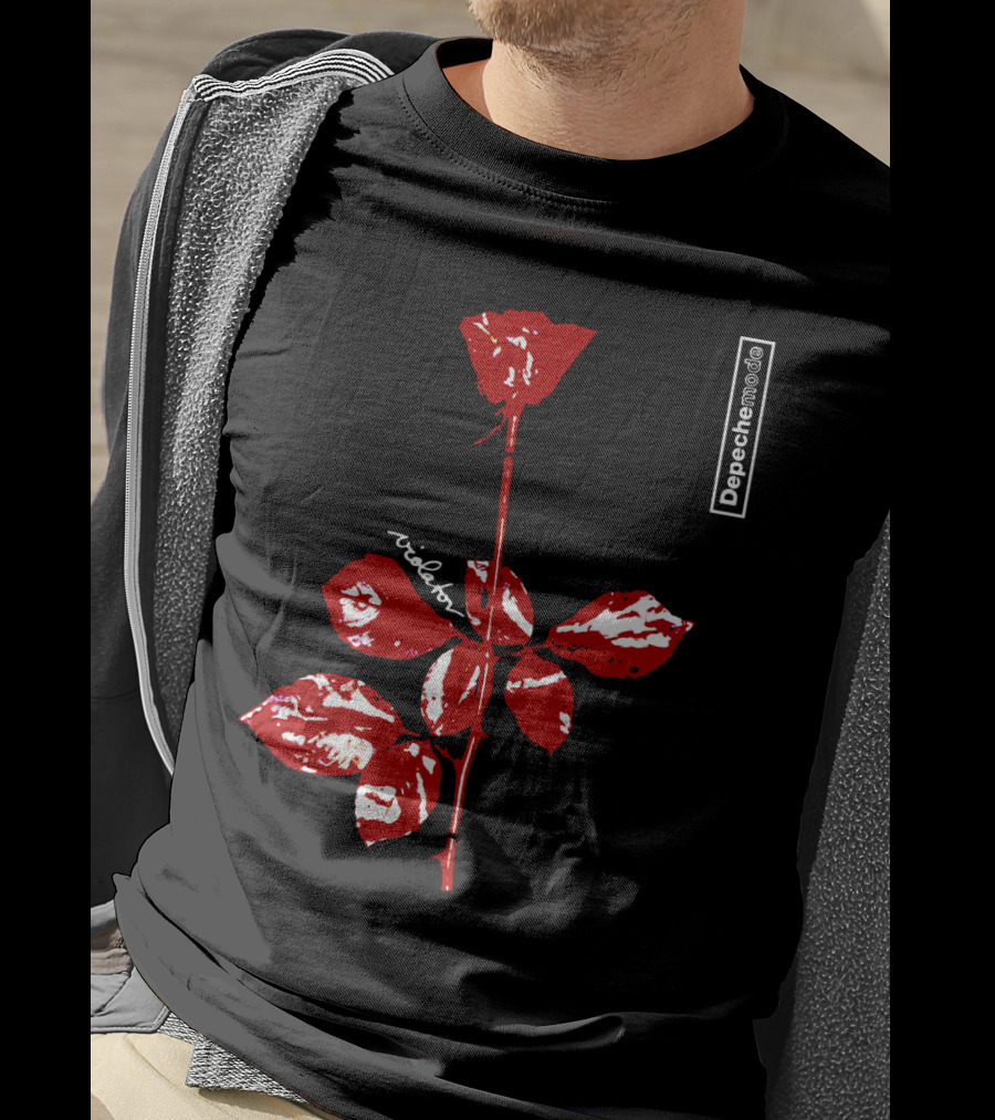 Depeche Mode Violator Album Red Rose T-Shirt