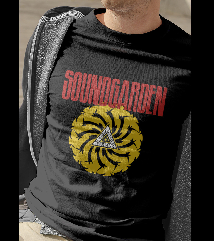 Soundgarden Badmotorfinger Spiral Triangle T-Shirt