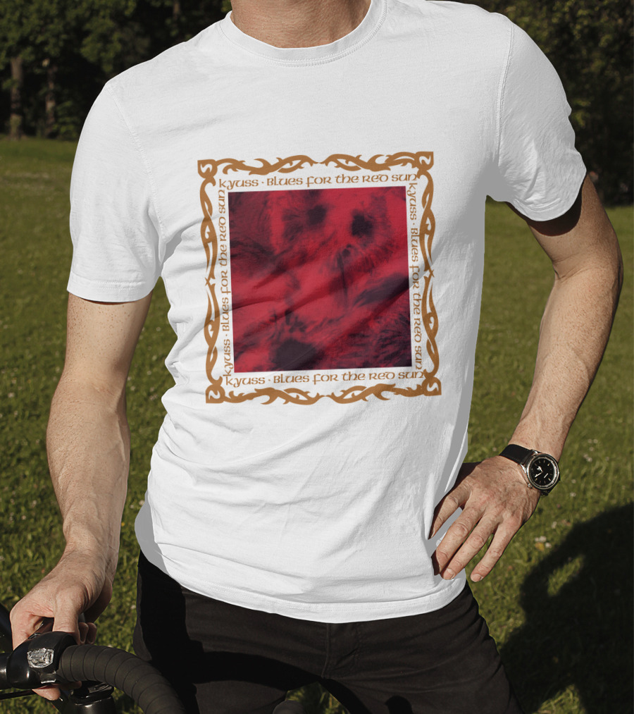 Kyuss Blues For The Red Sun Abstract Red Pattern Framed T-Shirt